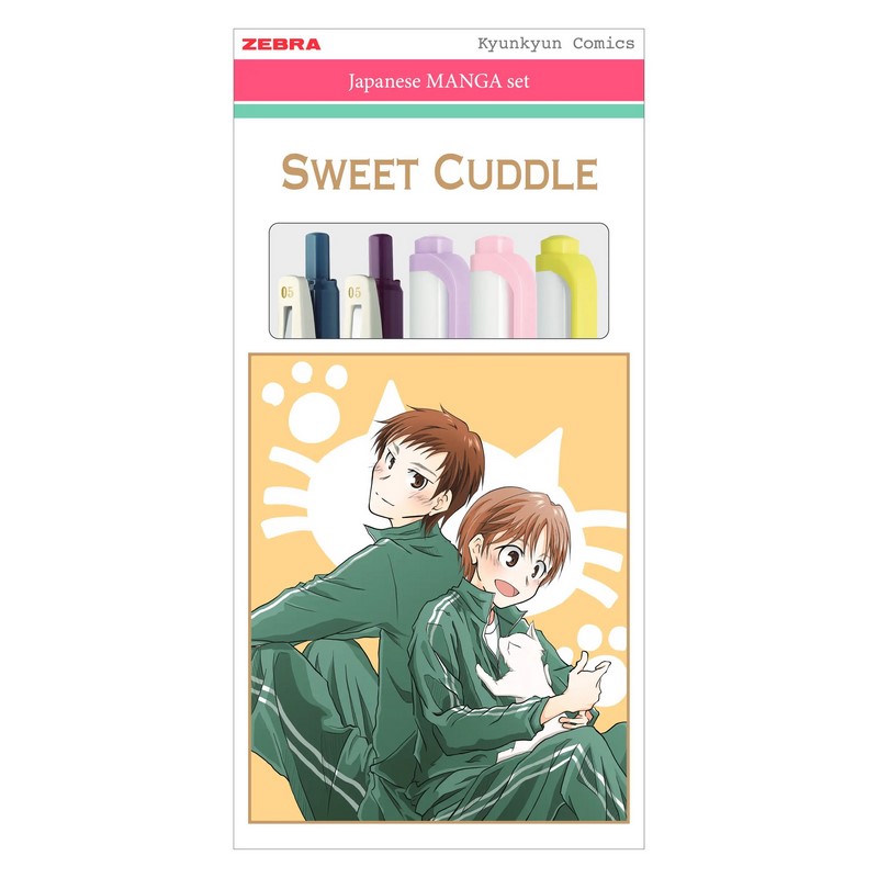 Kreativní sada ZEBRA Manga, 5ks Sweet Cuddle