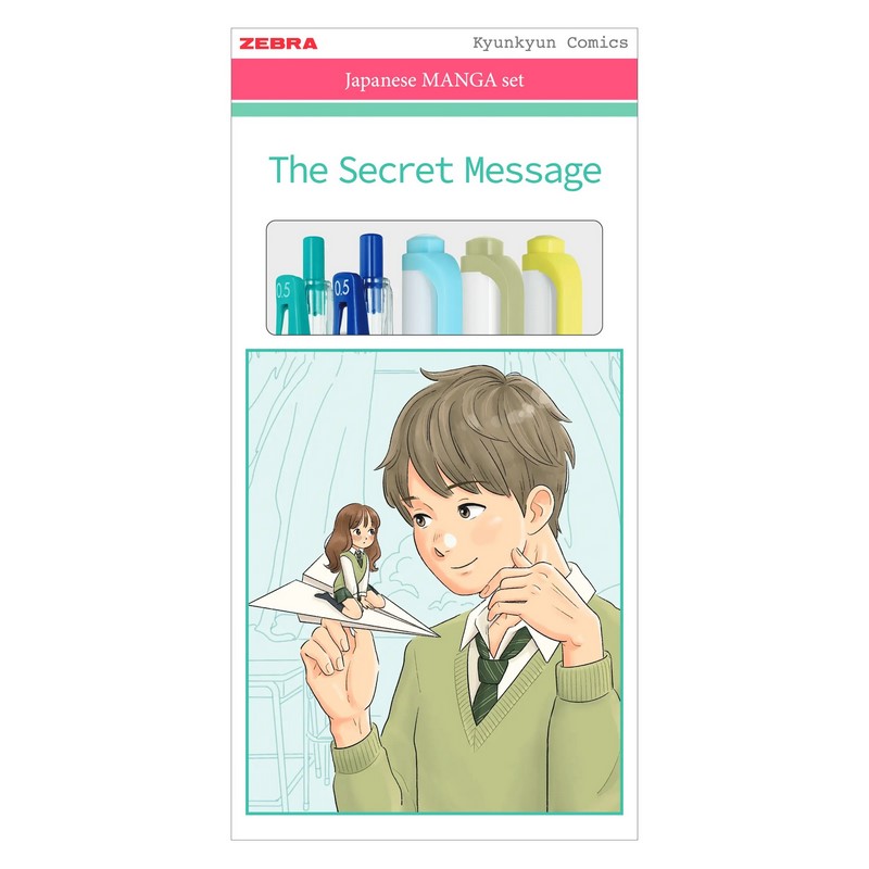 Kreativní sada ZEBRA Manga, 5ks The Secret Message