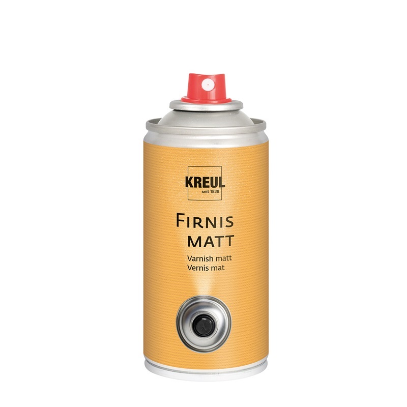 Fixační lak ve spreji KREUL Varnish 150ml, UV čirý matný