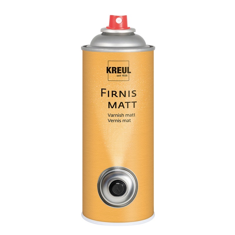 Fixační lak ve spreji KREUL Varnish 400ml, UV čirý matný