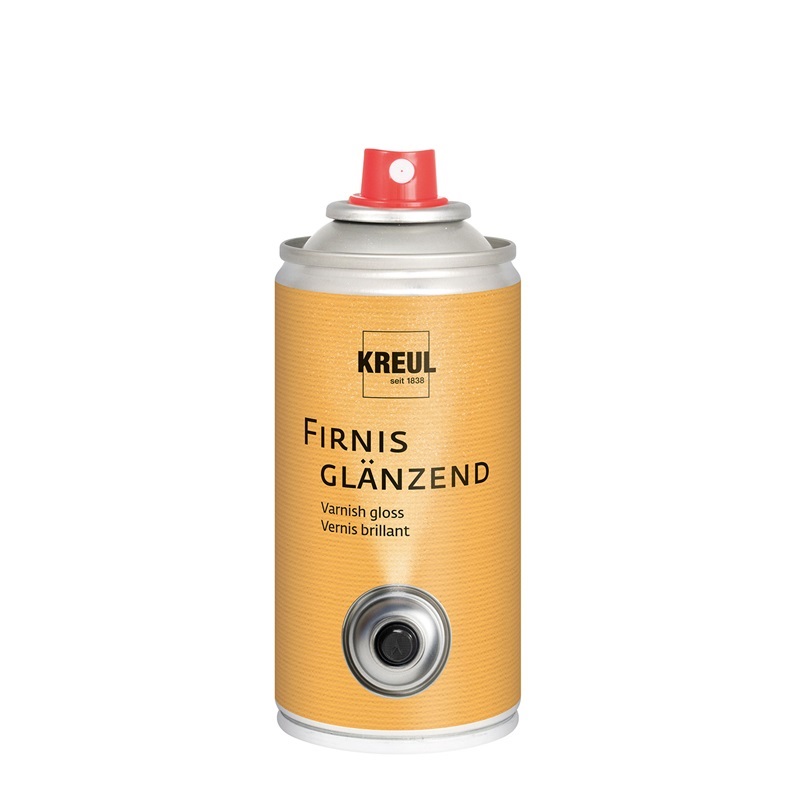 Fixační lak ve spreji KREUL Varnish 150ml, UV čirý lesklý
