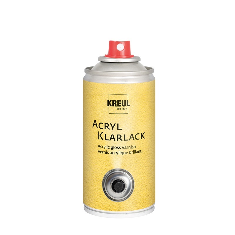 Akrylový lak ve spreji KREUL fixační 150ml, čirý lesklý