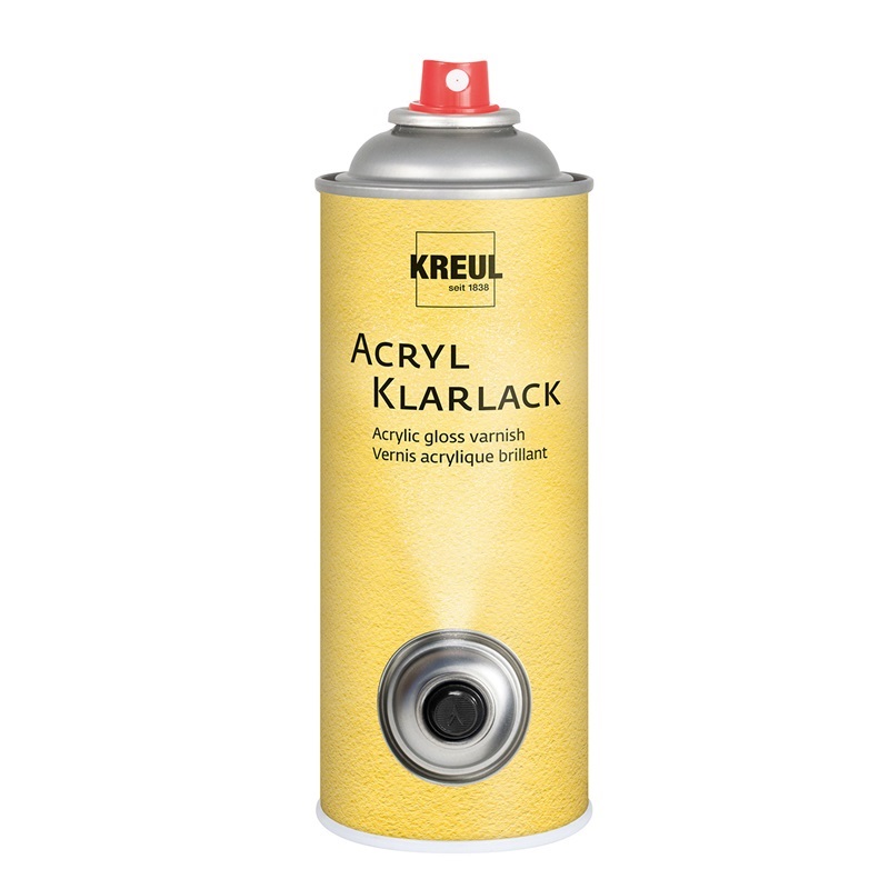 Akrylový lak ve spreji KREUL fixační 400ml, čirý lesklý
