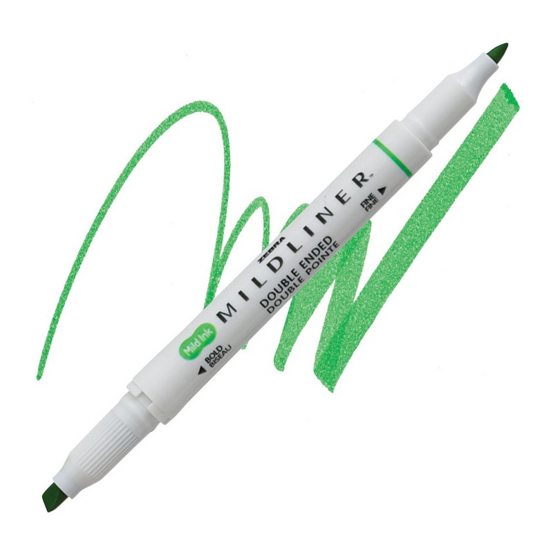 Zvýrazňovač ZEBRA Mildliner, zelený