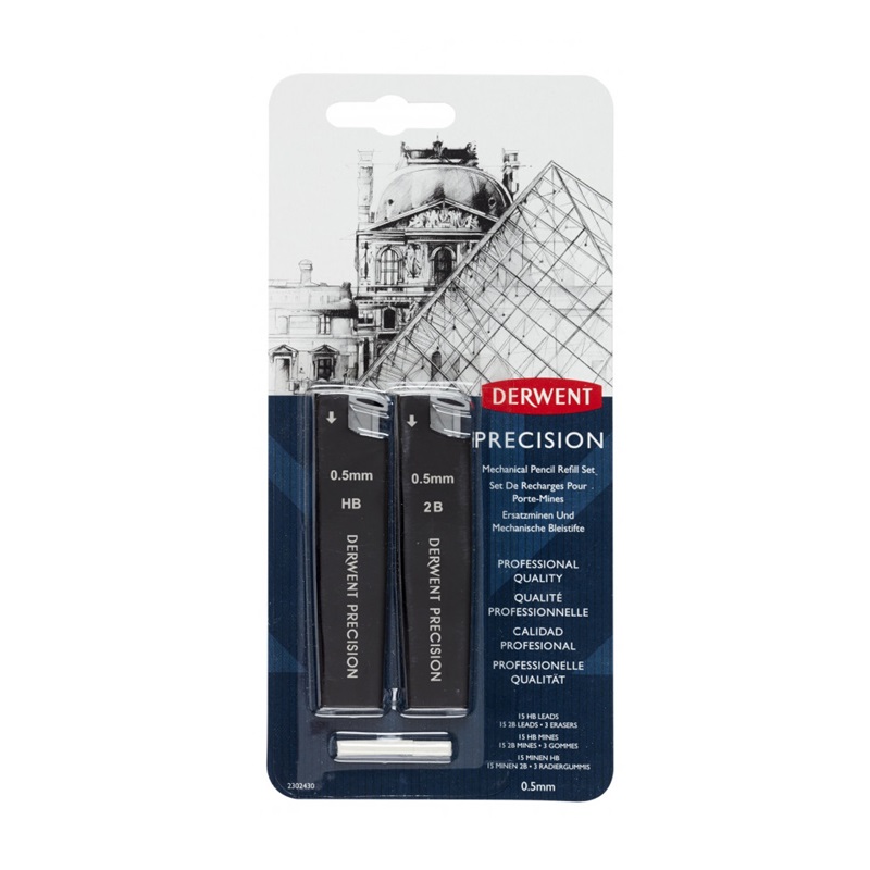 Náhradní tuhy do mikrotužky DERWENT 0,5mm HB a 2B