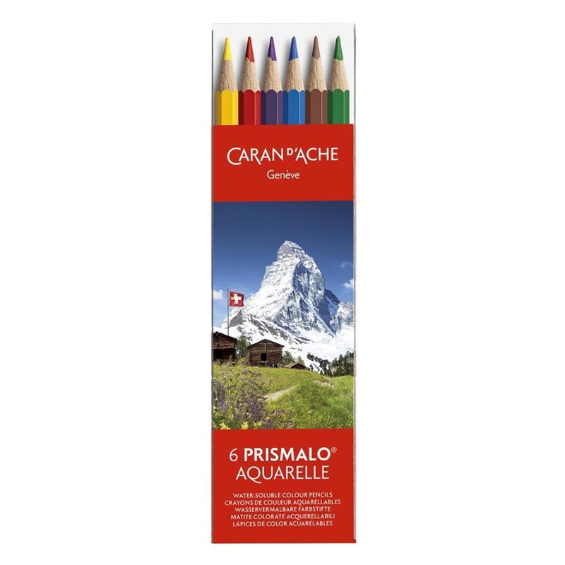 CARAN D'ACHE Akvarelové pastelky Prismalo CARAN D'ACHE, 6ks