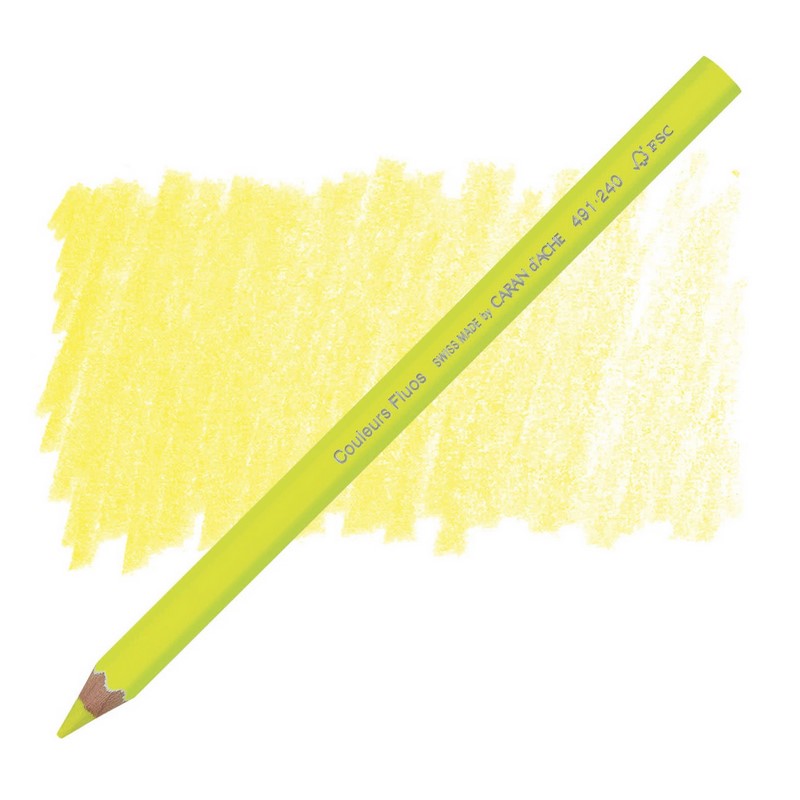 CARAN D'ACHE Zvýrazňovací pastelka Maxi CARAN D'ACHE, neonová žlutá