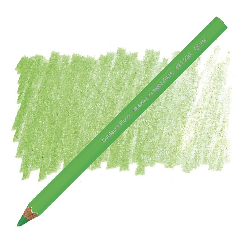 CARAN D'ACHE Zvýrazňovací pastelka Maxi CARAN D'ACHE, neonová zelená