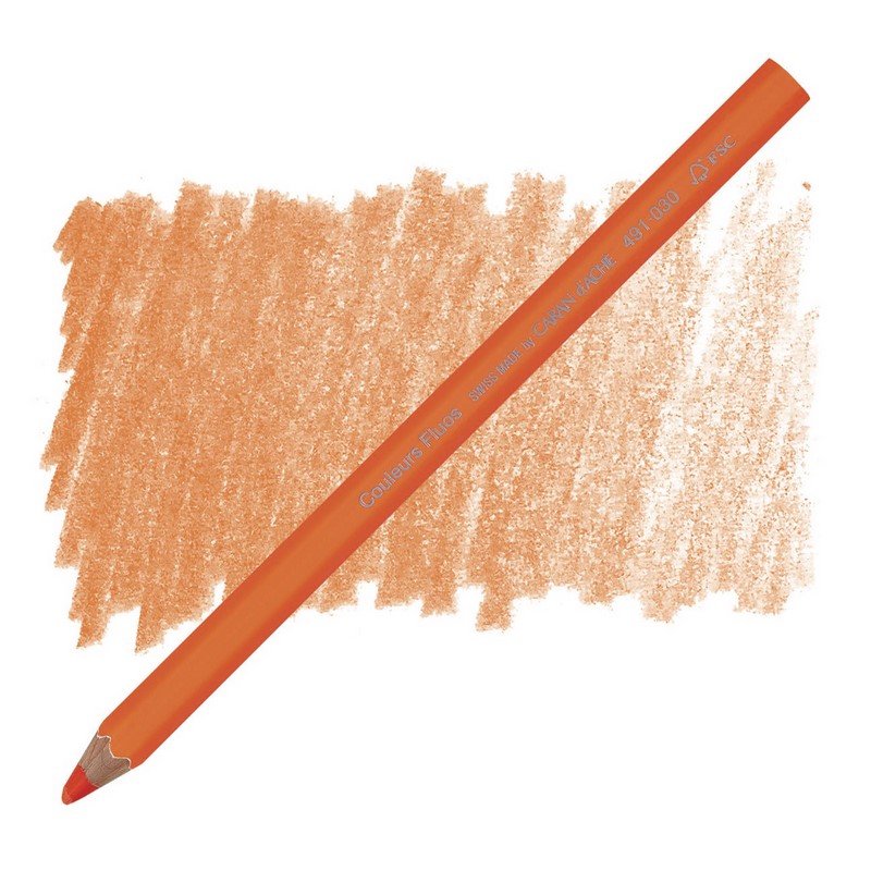 CARAN D'ACHE Zvýrazňovací pastelka Maxi CARAN D'ACHE, neonová oranžová