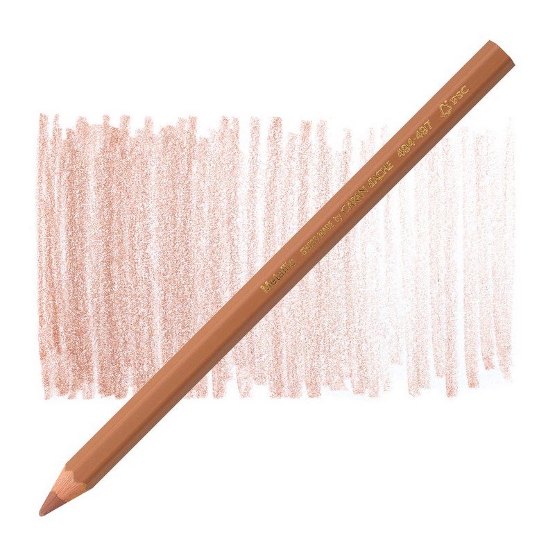CARAN D'ACHE Metalická pastelka Maxi CARAN D'ACHE, měděná