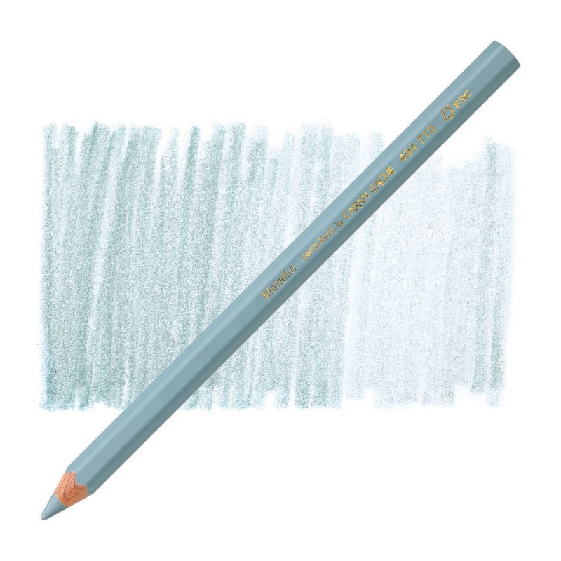 CARAN D'ACHE Metalická pastelka Maxi CARAN D'ACHE, zelená