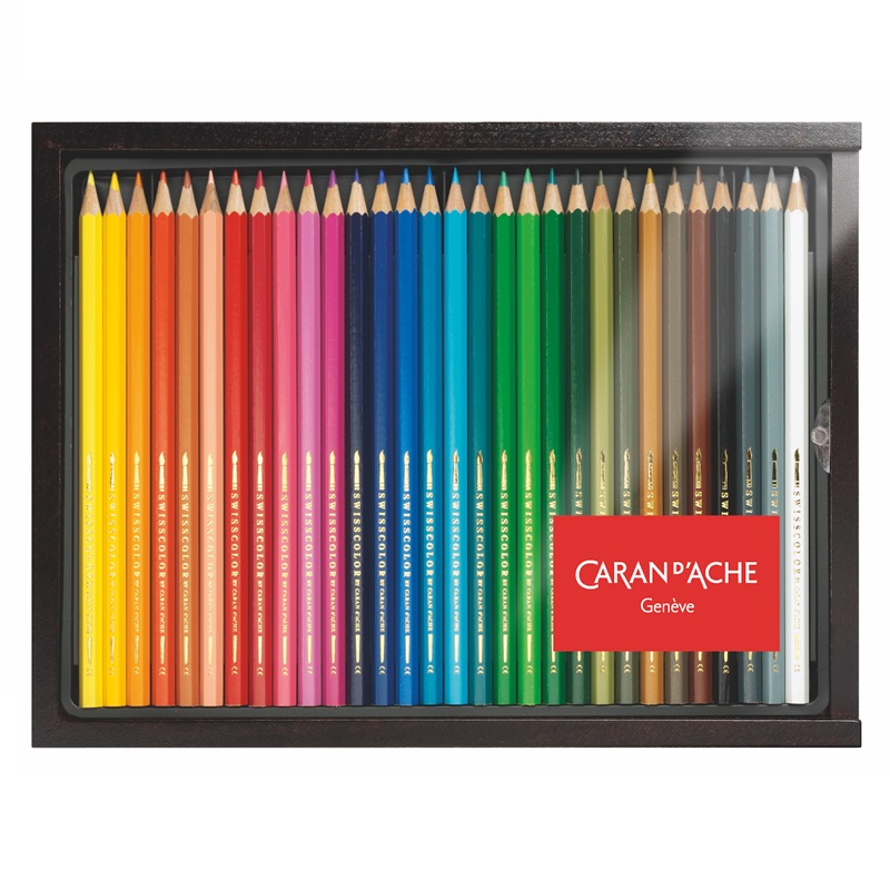 CARAN D'ACHE Permanentní pastelky Swisscolor CARAN D'ACHE, 30ks