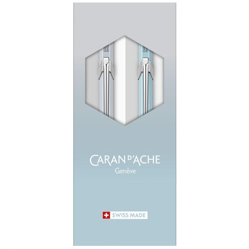 Kuličkové pero a mikrotužka CARAN D'ACHE Blue Lagoon