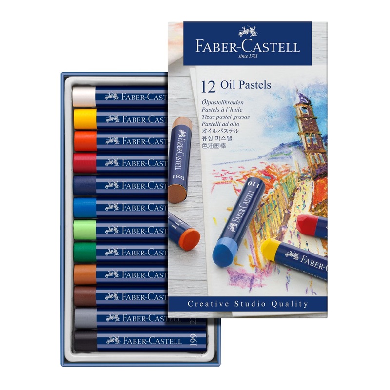 FABER-CASTELL Olejové pastely FABER-CASTELL, 12 ks