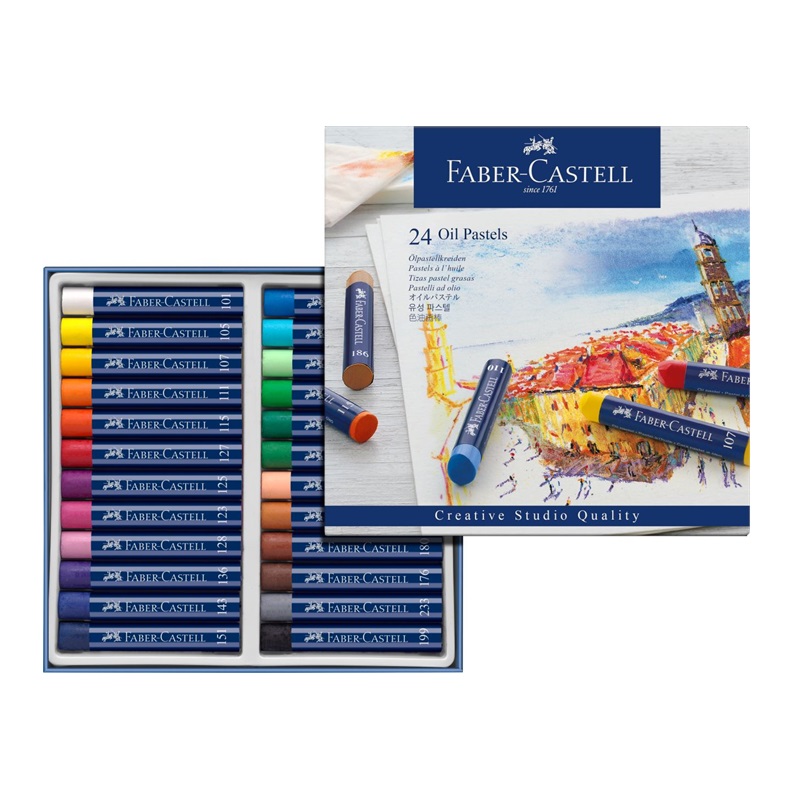 FABER-CASTELL olejové pastely, 24ks
