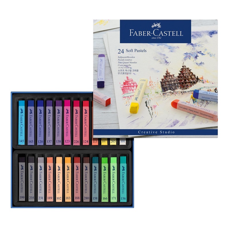 FABER-CASTELL křídové pastely, 24ks