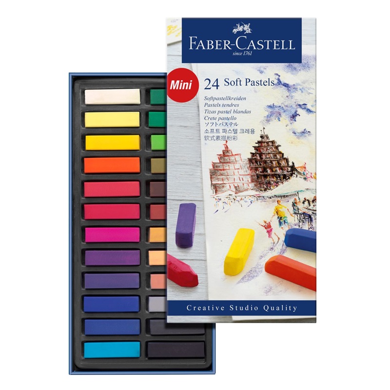 Křídové pastely FABER-CASTELL Mini, 24 ks