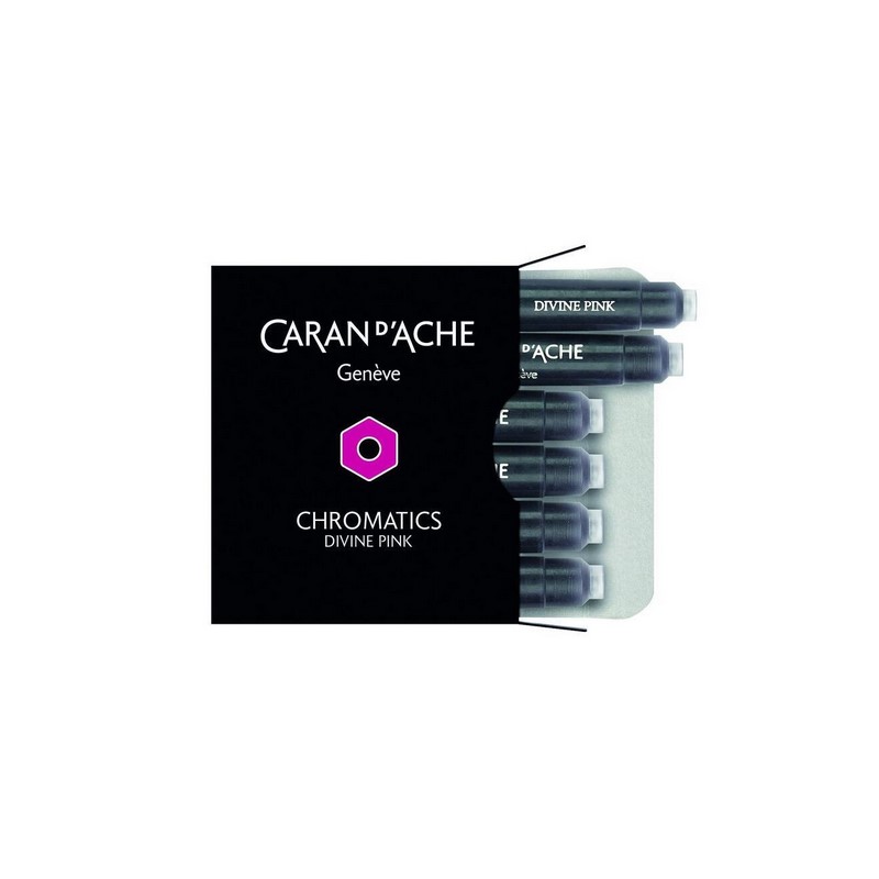 Inkoustové bombičky Chromatics CARAN D'ACHE 6ks, Divine Pink