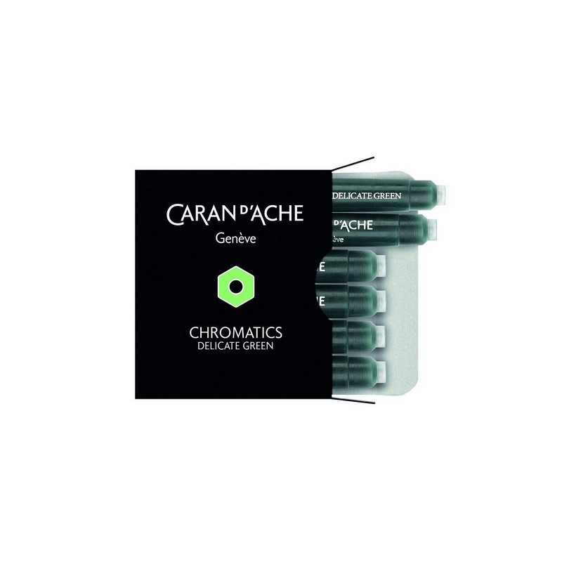 Inkoustové bombičky Chromatics CARAN D'ACHE 6ks, Delicate Green
