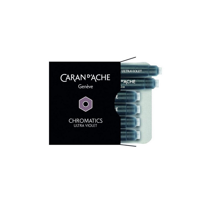 Inkoustové bombičky Chromatics CARAN D'ACHE 6ks, Ultra Violet