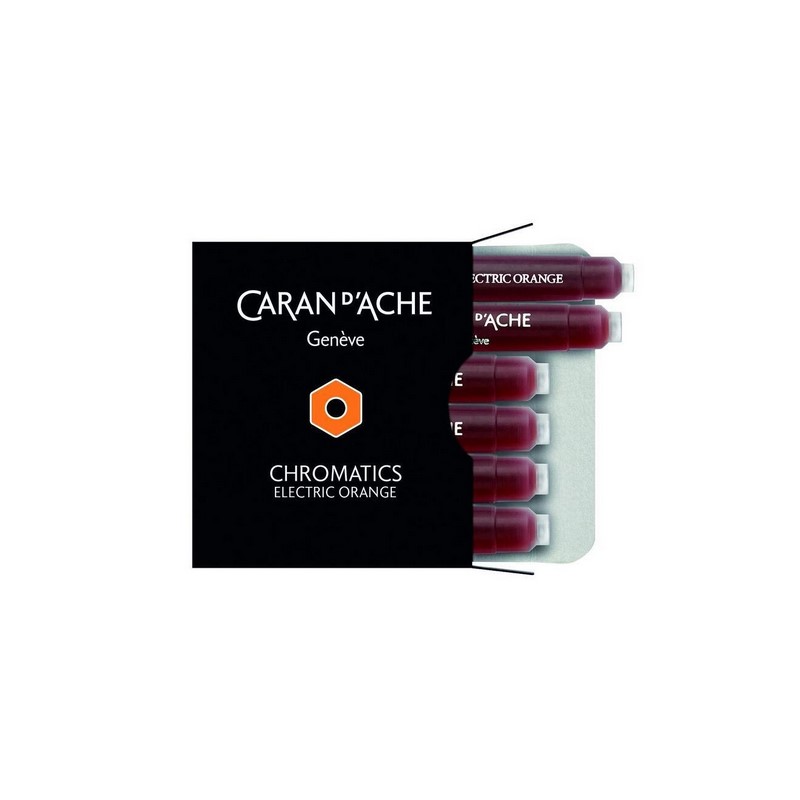 Inkoustové bombičky Chromatics CARAN D'ACHE 6ks, Electric Orange