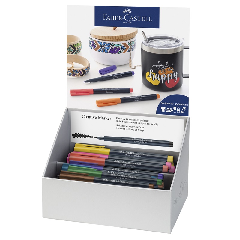 FABER-CASTELL Artist Pen Creative, set 50ks ve stojánku