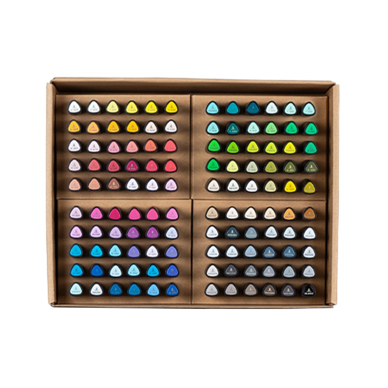Akvarelové oboustranné fixy MOLOTOW Sketcher, 120ks Full Set šikmé