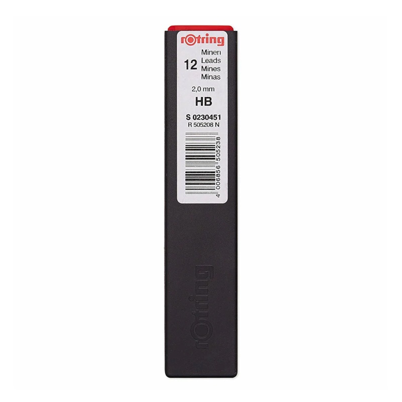 Náhradní tuhy do mikrotužky ROTRING 2,0mm HB, 12ks