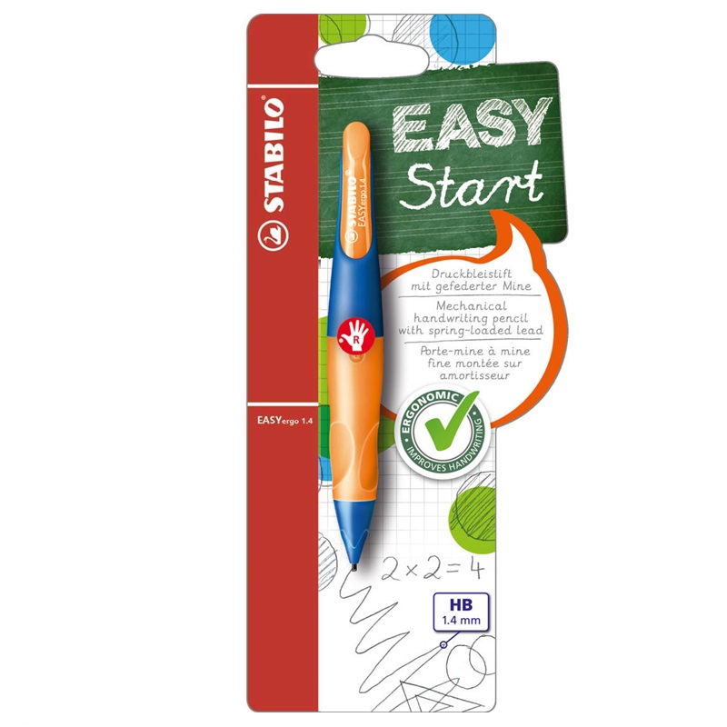 Mechanická tužka STABILO EASYergo pro praváky modro oranžová 1,4mm HB