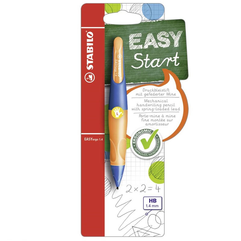 Mechanická tužka STABILO EASYergo pro leváky modro oranžová 1,4mm HB
