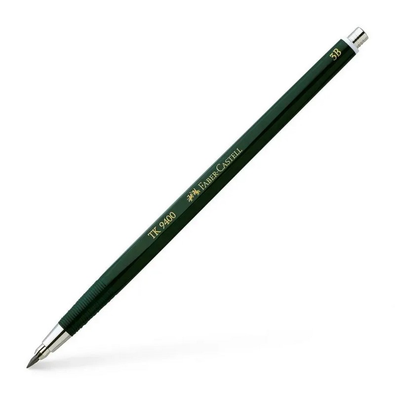 FABER-CASTELL mechanická tužka TK 9400 zelená 2,0mm 3B