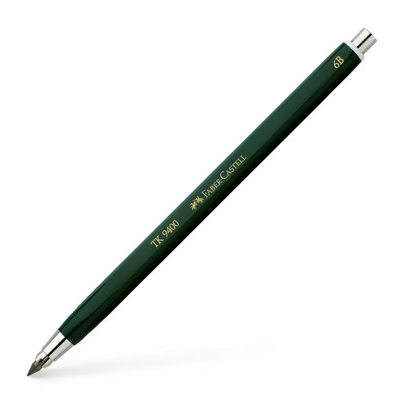 FABER-CASTELL mechanická tužka TK 9400 zelená 3,15mm 6B