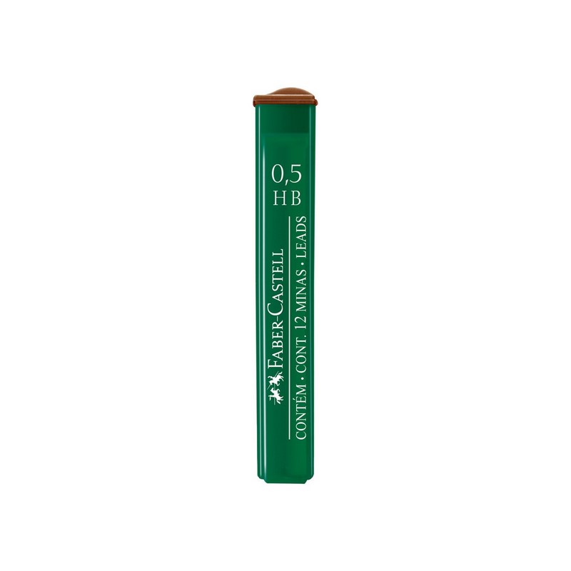 FABER-CASTELL náhradní tuhy do mikrotužky Polymer 0,5mm HB, 12ks