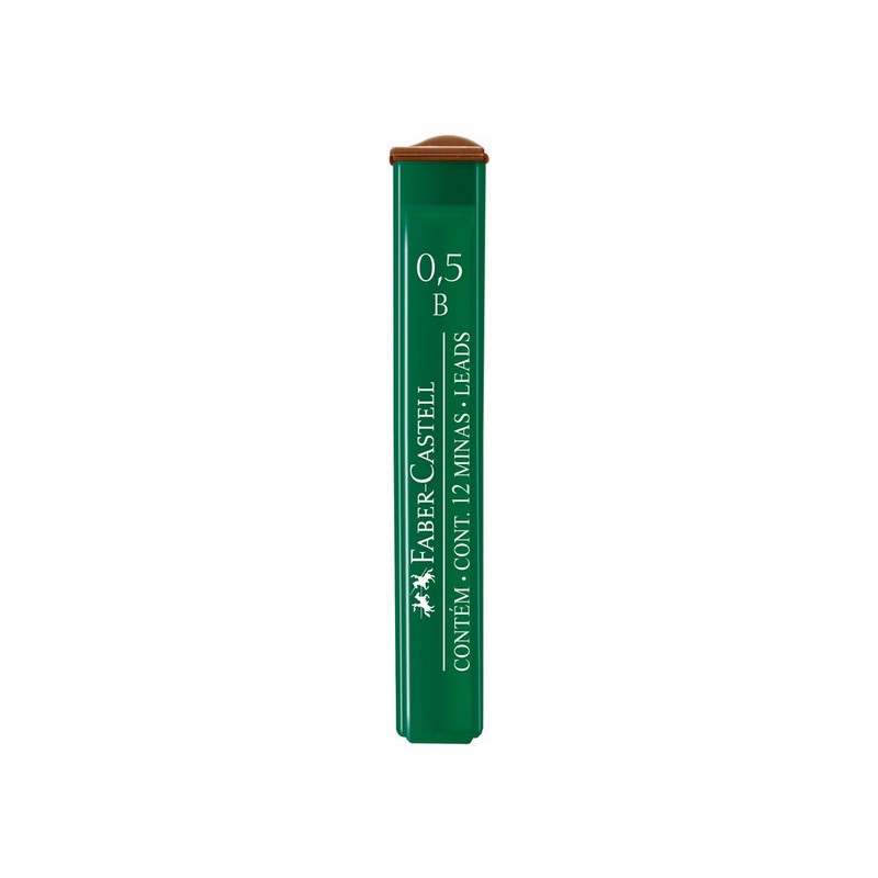 FABER-CASTELL náhradní tuhy do mikrotužky Polymer 0,5mm B, 12ks