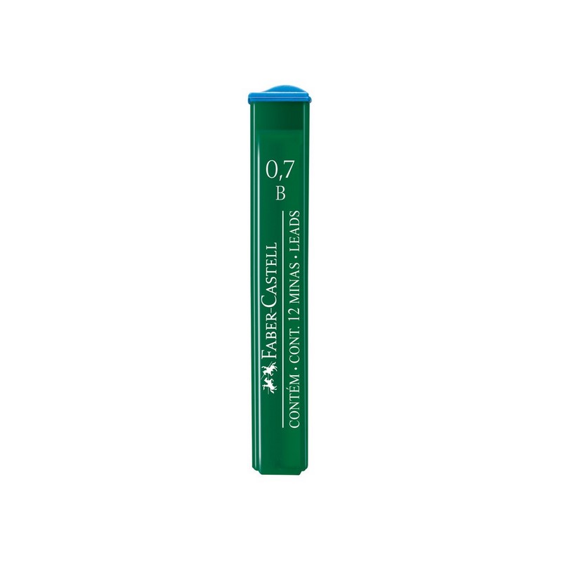 FABER-CASTELL náhradní tuhy do mikrotužky Polymer 0,7mm B, 12ks