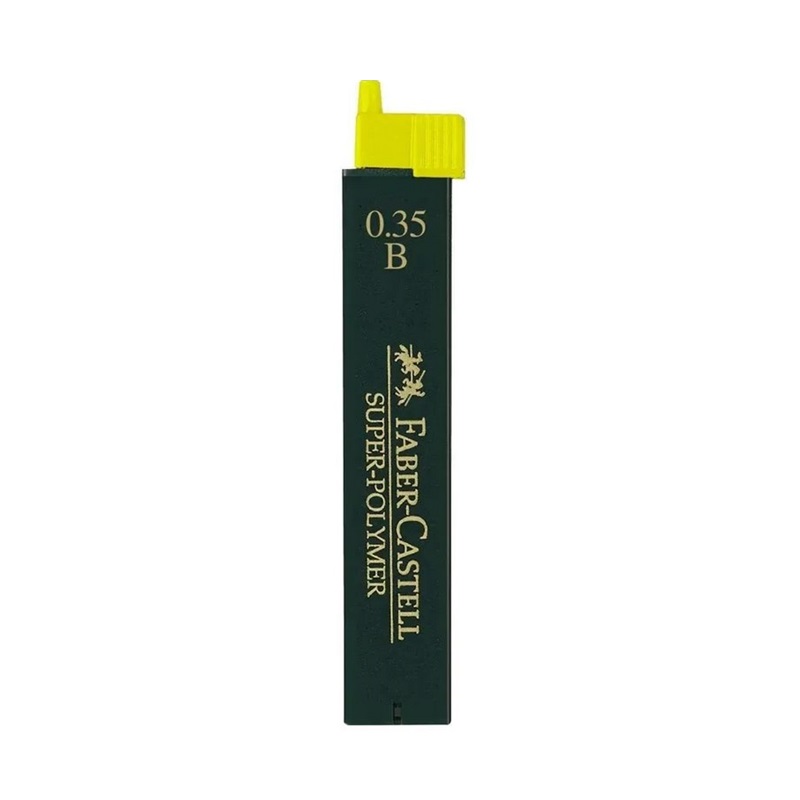 FABER-CASTELL náhradní tuhy do mikrotužky Super Polymer 0,35mm B, 12ks