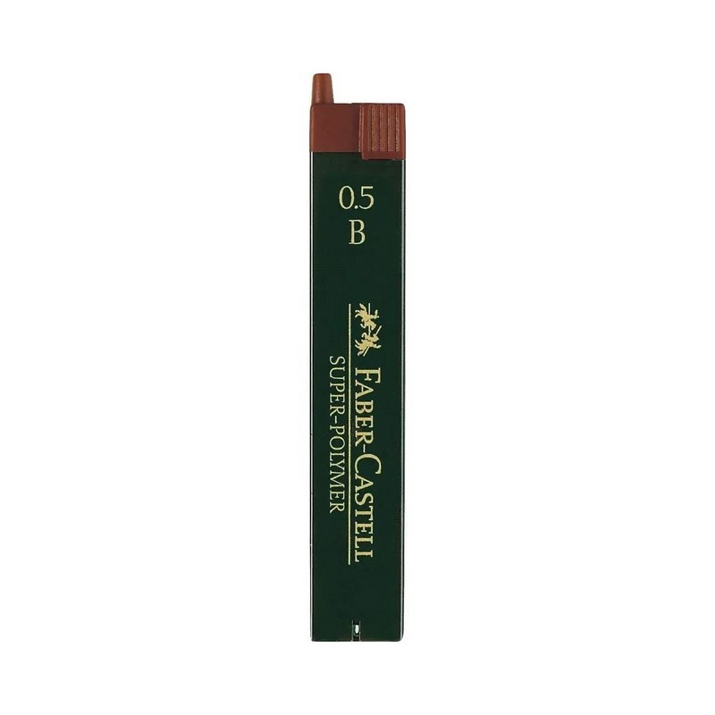 FABER-CASTELL náhradní tuhy do mikrotužky Super Polymer 0,5mm B, 12ks