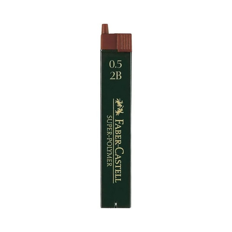 FABER-CASTELL náhradní tuhy do mikrotužky Super Polymer 0,5mm 2B, 12ks