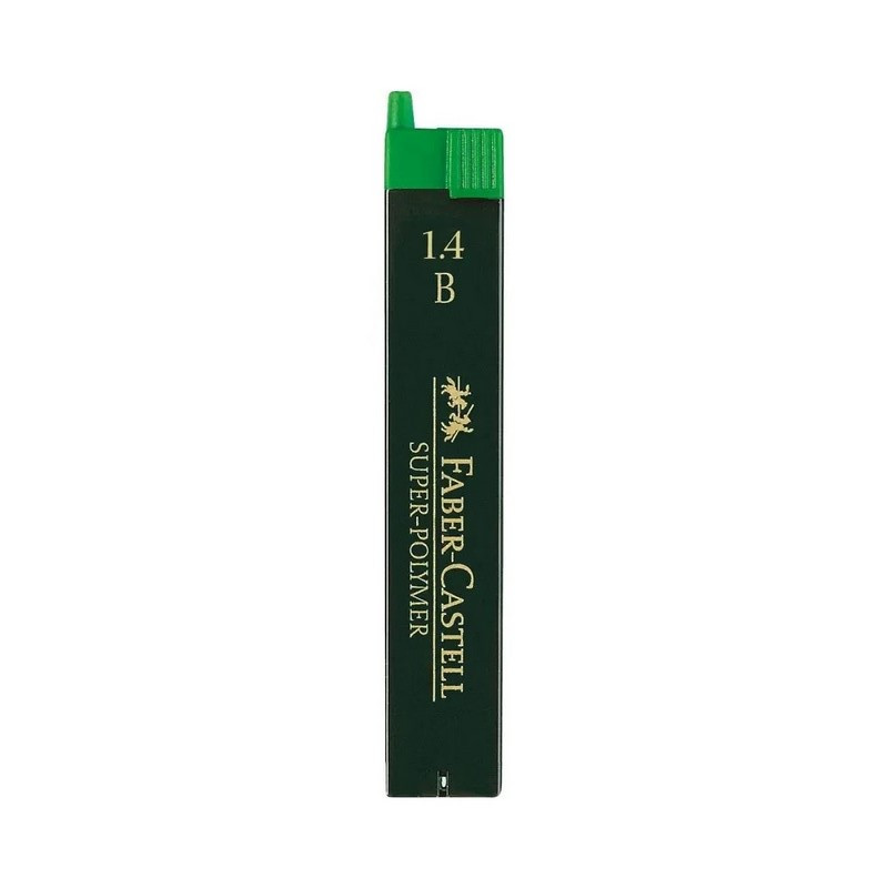 FABER-CASTELL náhradní tuhy do mikrotužky Super Polymer 1,4mm B, 6ks