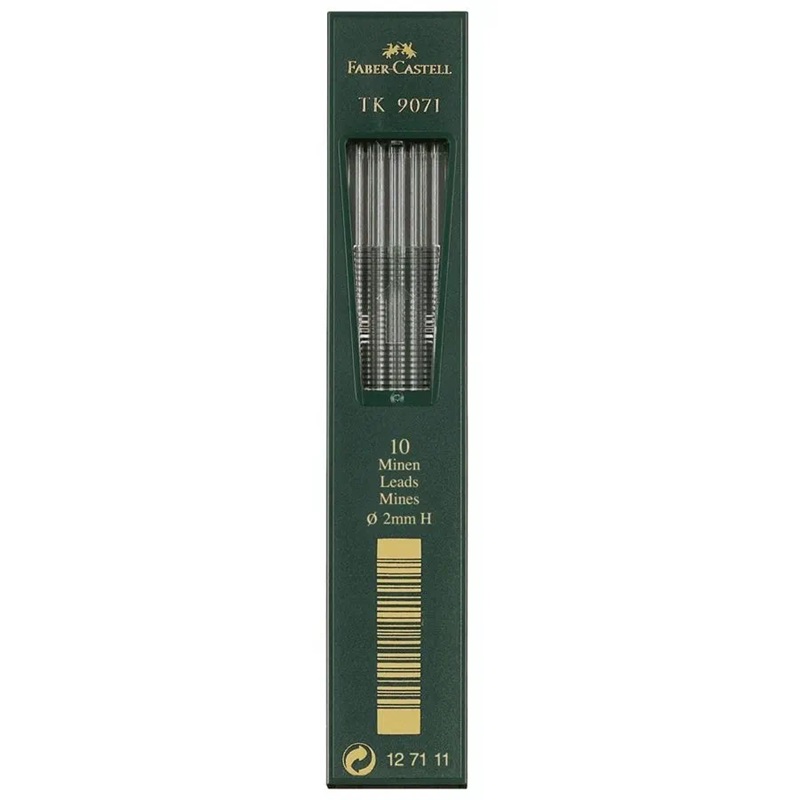 FABER-CASTELL náhradní tuhy do mechanické tužky TK 9071 2,0mm H, 10ks
