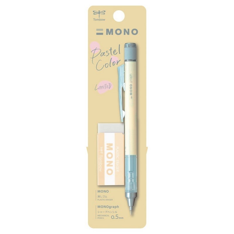 TOMBOW mikrotužka MONO Graph Pastel 0,5mm, Cream Yellow + guma