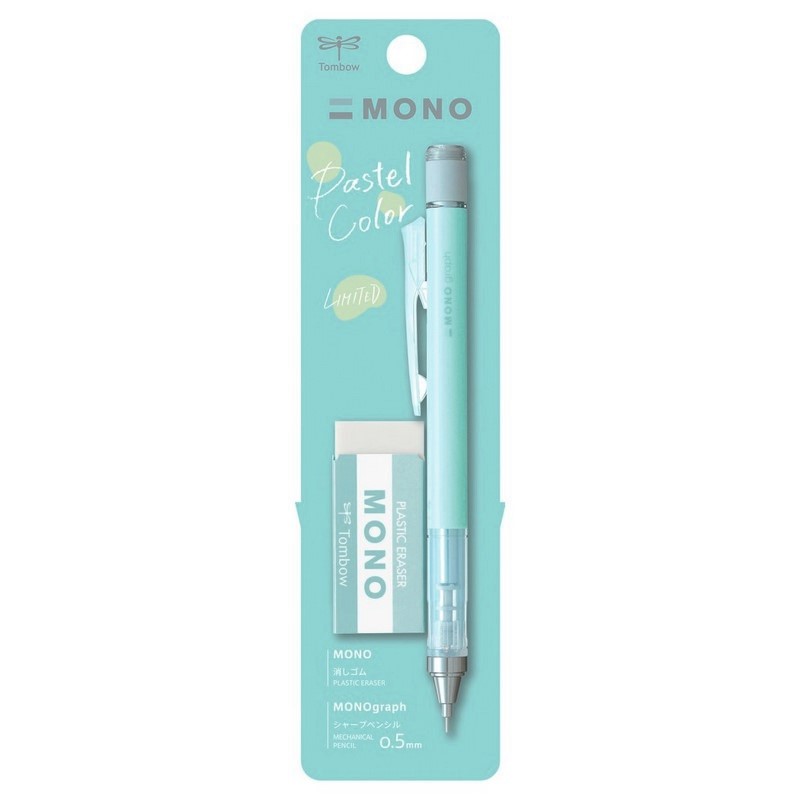 TOMBOW mikrotužka MONO Graph Pastel 0,5mm, Mint Green + guma