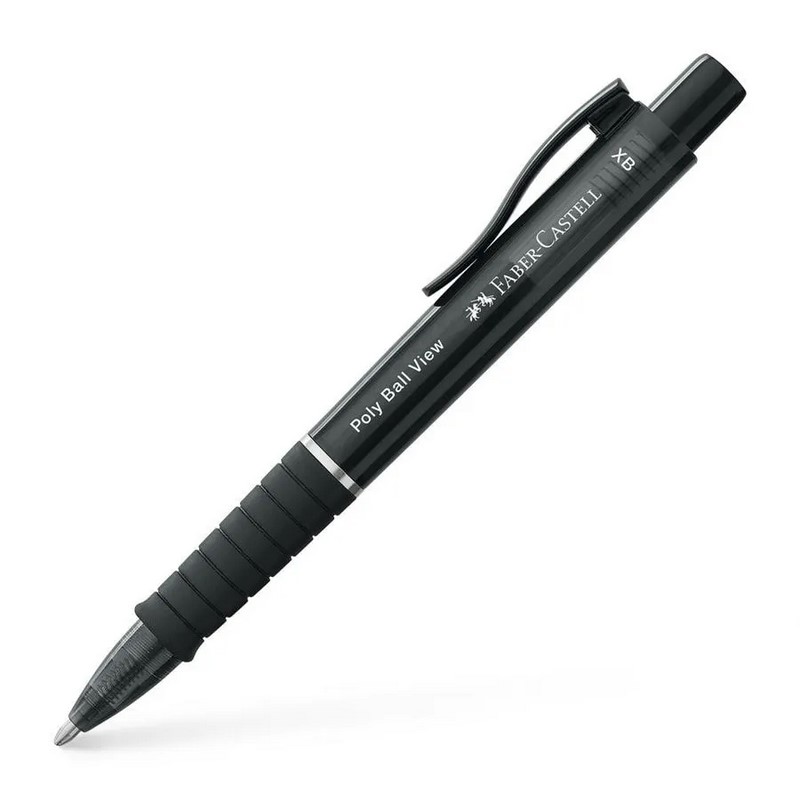 FABER-CASTELL kuličkové pero Poly Ball View XB, černé