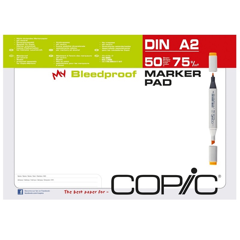 Blok A2 COPIC Marker Pad, 50 listů
