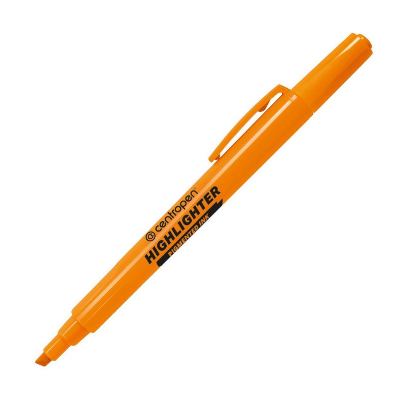 Zvýrazňovač tenký CENTROPEN 8722, oranžový