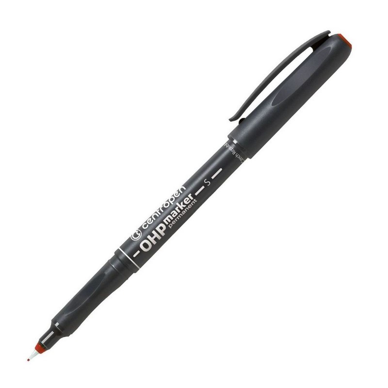 Permanentní popisovač CENTROPEN 2634 OHP 0,3mm, červený