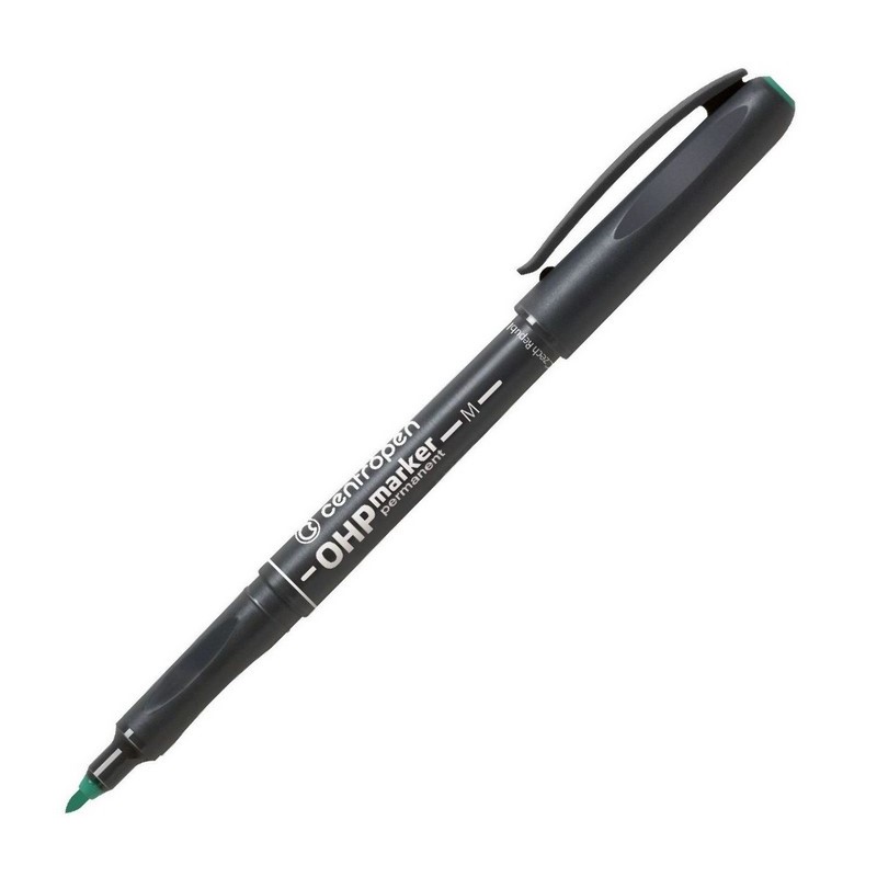 Permanentní popisovač CENTROPEN 2637 OHP 1mm, zelený