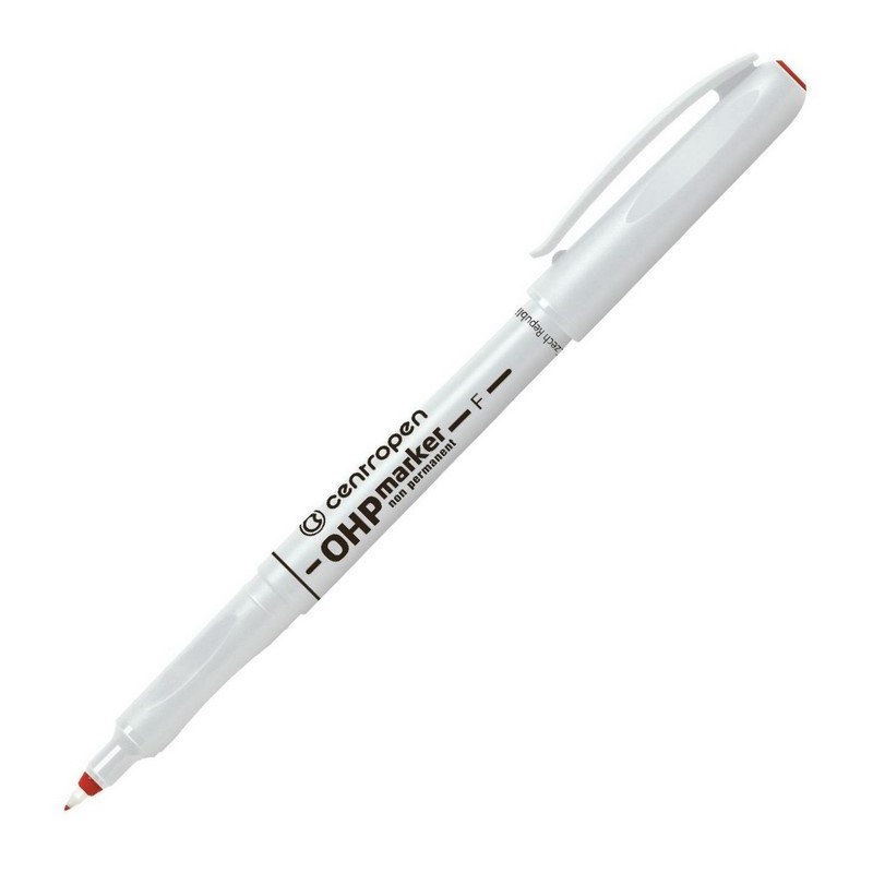 Nepermanentní popisovač CENTROPEN 2646 OHP 0,6mm, červený