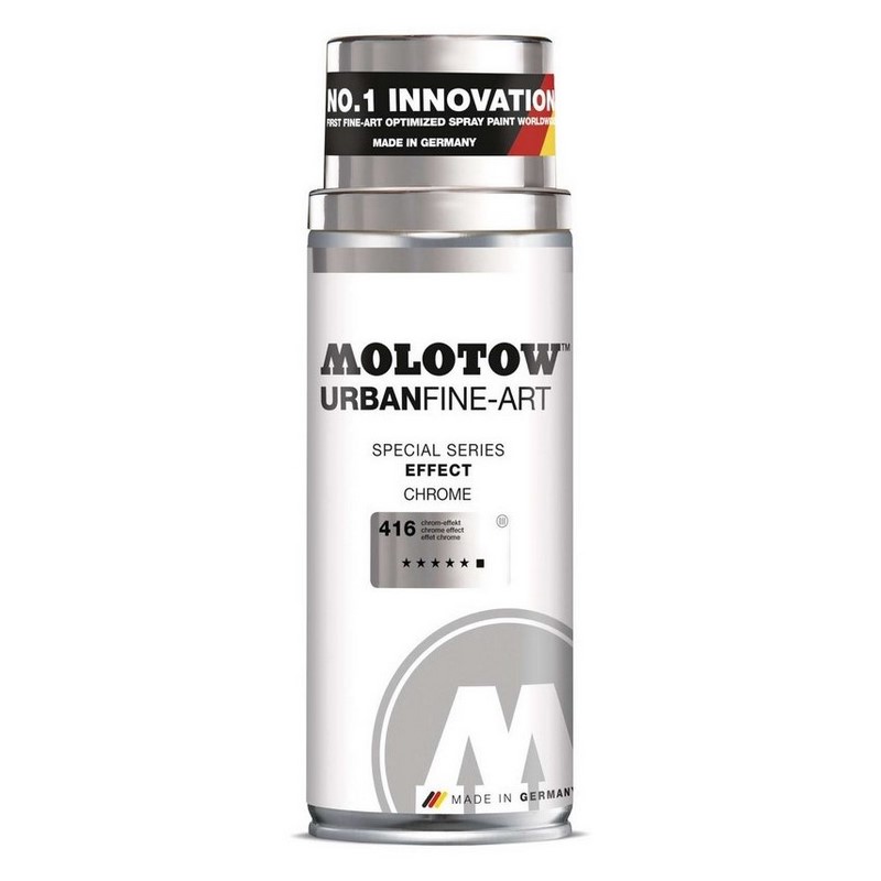 Metalický sprej MOLOTOW Fine Art Effect 400ml, stříbrný