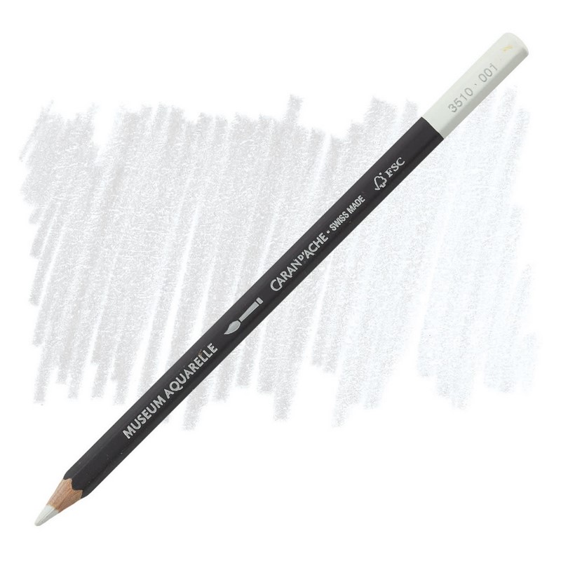 CARAN D'ACHE Akvarelová pastelka Museum CARAN D'ACHE, 001 white